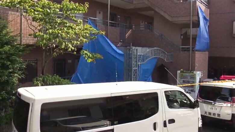 遺体が見つかった集合住宅