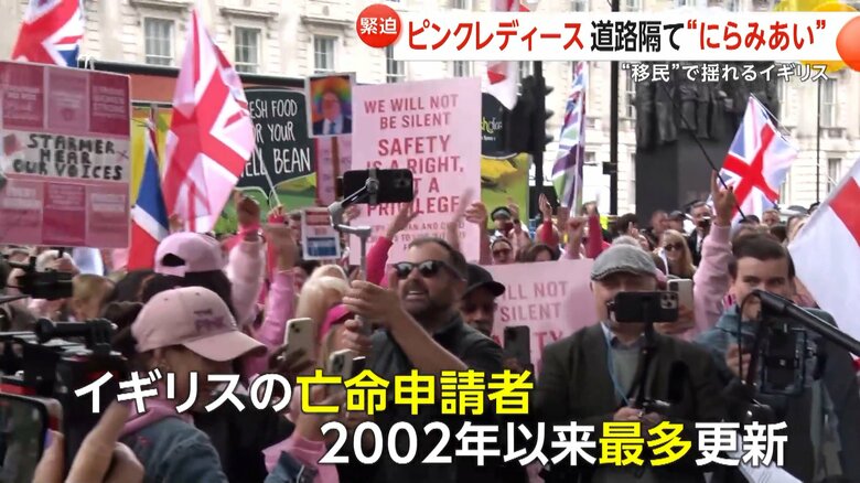 亡命申請者が2002年以来最多を更新したイギリス
