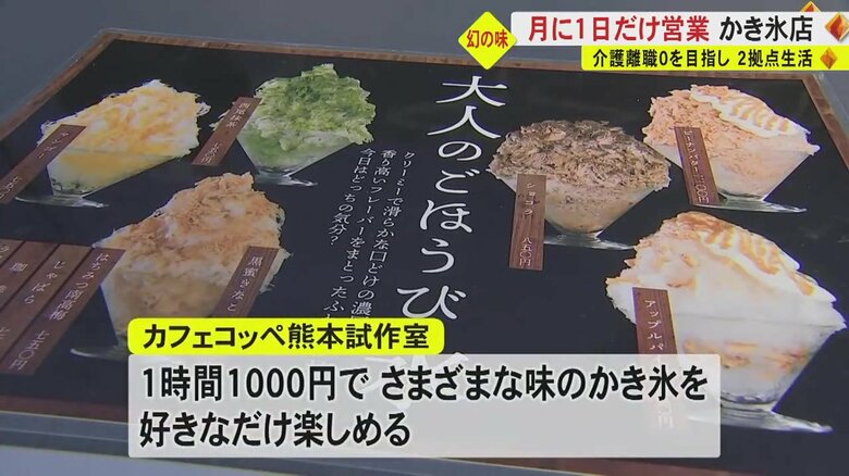 1時間1,000円でかき氷を何杯でも