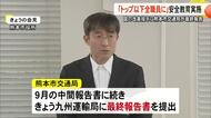 【▶動画はこちら】国の改善指示に熊本市交通局が最終報告「トップ以下全職員に」安全教育実施