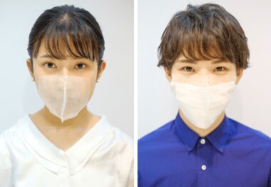 美容院での感染不安解消!? 顔に直接「貼るマスク」でつけたままヘアカットOK