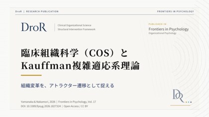 臨床組織科学（COS）とKauffman複雑適応系理論──組織変革をアトラクター遷移として捉える