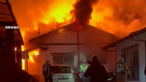 「家が燃えている」住宅1棟が全焼し1人死亡　この家に一人で暮らす女性と連絡とれず　熊本市