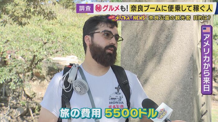 アメリカからの観光客