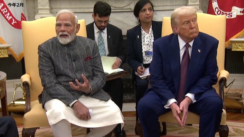 トランプ氏、インドに25％追加関税　ロシアに対する圧力強める｜FNNプライムオンライン