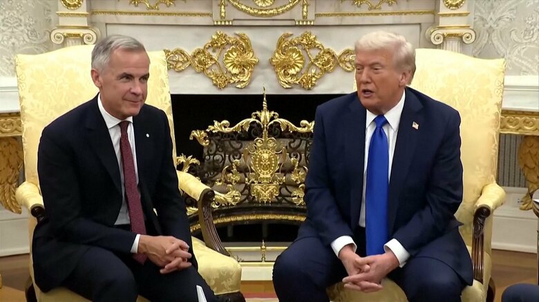 トランプ大統領がカナダ首相と貿易や関税など協議「同じビジネスを巡って競争している」｜FNNプライムオンライン