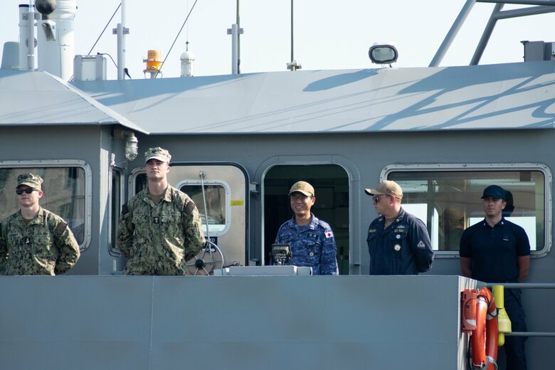 田浦氏が行った操船実習の様子
