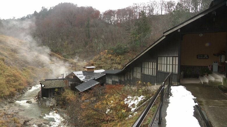 奥小安峡にある大湯温泉「阿部旅館」（秋田・湯沢市皆瀬）