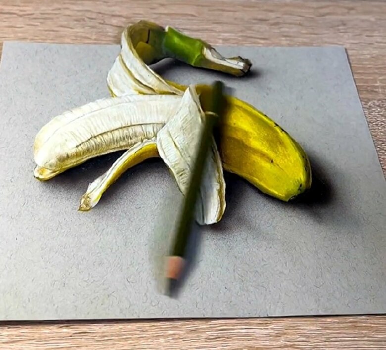 鉛筆を転がして“絵”だと証明