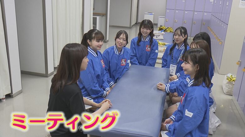 シーズン最後の試合前ミーティング
