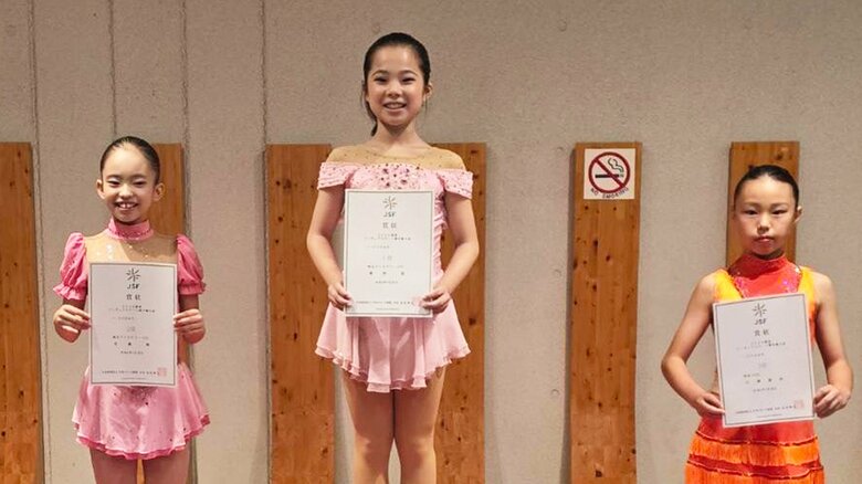 関東選手権ノービスB女子表彰台