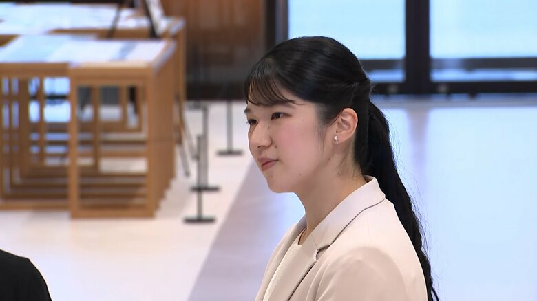 和倉温泉の復興プランについて説明を受けられた愛子さま