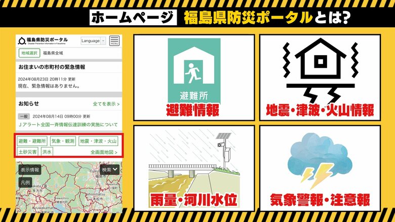 福島県防災ポータル