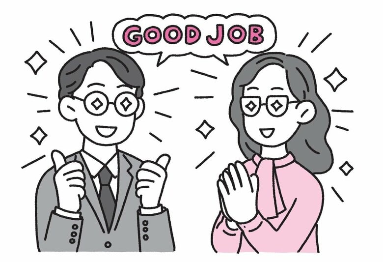 『できるリーダーはどこを「ほめる」のか？』から抜粋（イラスト：福士陽香）