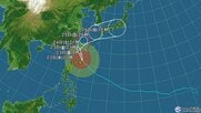 【台風情報】台風30号の進路予想　23日午前9時には強い勢力で西表島の南約160kmに達する見込み　25日午後9時には九州の西へ達する予想