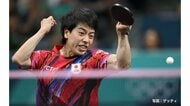 パリ五輪　卓球男子団体1回戦　日本がオーストラリアに3 - 0で完勝　準々決勝進出