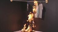 北区小学校火災で女性教師「電気ストーブ近くで洗濯物を乾かしていた」　NITEはストーブ近くに干さないよう繰り返し注意喚起