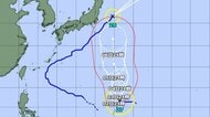 【台風情報】台風27号の進路予想　3日午後9時には「非常に強い勢力」で小笠原近海に達する予想　中心気圧925hPa、中心付近の最大風速45m/sの予想