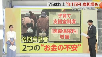 「早く死んだ方が…」75歳以上に2つのお金の不安　年間1万円負担増も　“子育て支援金”負担増に高齢者悲鳴