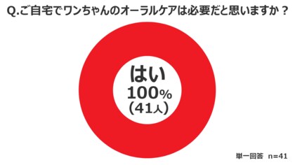 愛犬家の医師の100％が「犬のデンタルケアは必要」と回答！　　　～犬用歯周ケアおやつ「OralForce1（オーラルフォースワン）」～　発売2周年記念アンケート調査を実施