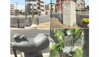 至る所で見かけるオブジェ…アート作品で彩られる「芸術大学がある街」