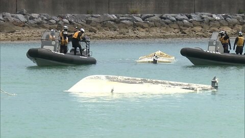 辺野古沖で船転覆　女子生徒ら2人死亡　転覆した船を助けようとして2隻目も転覆か