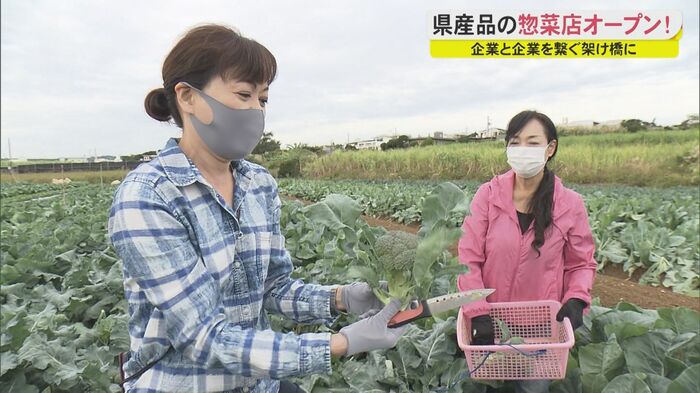 左:又吉社長 右:徳元さん(野菜ソムリエ)