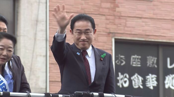 大分県で応援演説をする岸田総理