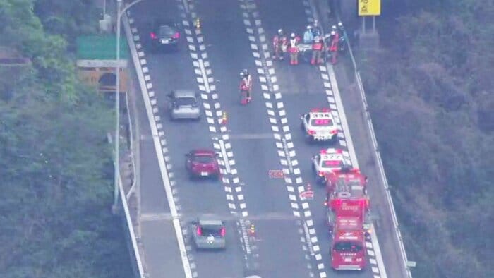 事故の現場付近