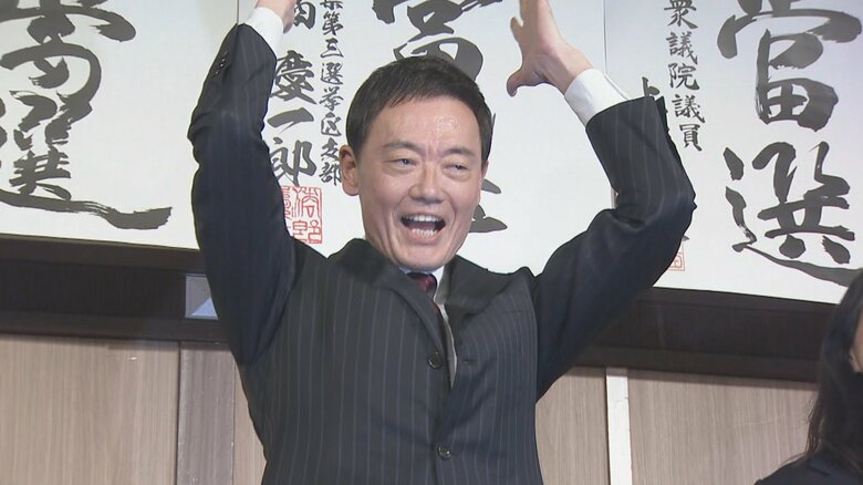 富山1区で当選確実の中田宏氏「富山のため日本のために国政で働く」｜FNNプライムオンライン