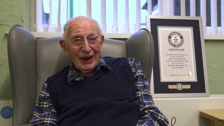 111歳のイギリス人男性が世界最高齢に　ギネス世界記録に認定｜FNNプライムオンライン