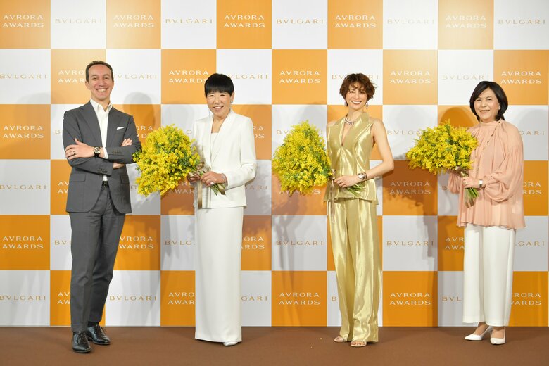 「BVLGARI AVRORA AWARDS 2022」国際女性デー記者会見　東京・銀座
