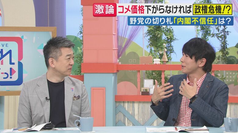 橋下氏と古市氏 関西テレビ「旬感LIVEとれたてっ！」より