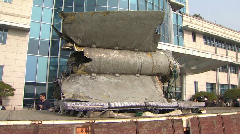 北朝鮮のミサイルが公開された際の様子