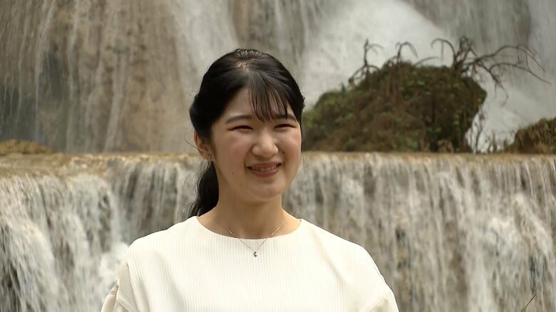 観光名所「クワンシーの滝」を訪問された（11月20日）