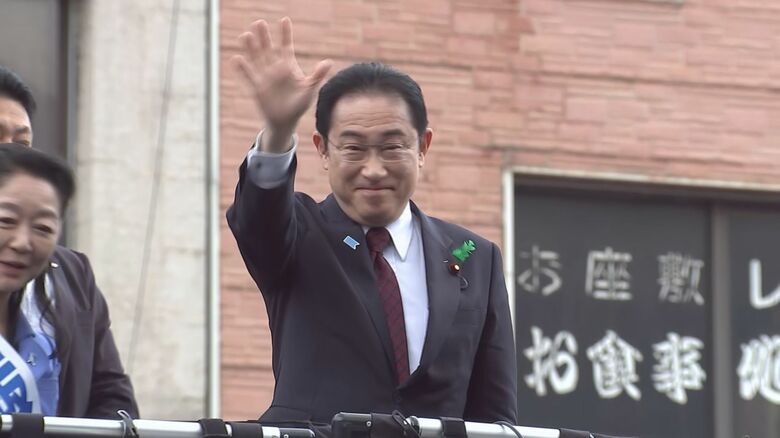 大分県で応援演説をする岸田総理