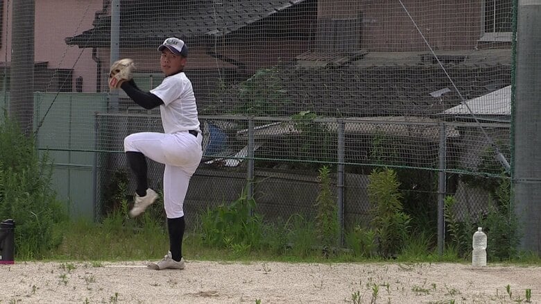 ピッチャー　富岡桃崇選手