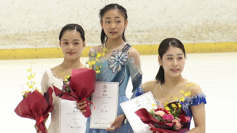 ジュニア女子表彰台（中部選手権）