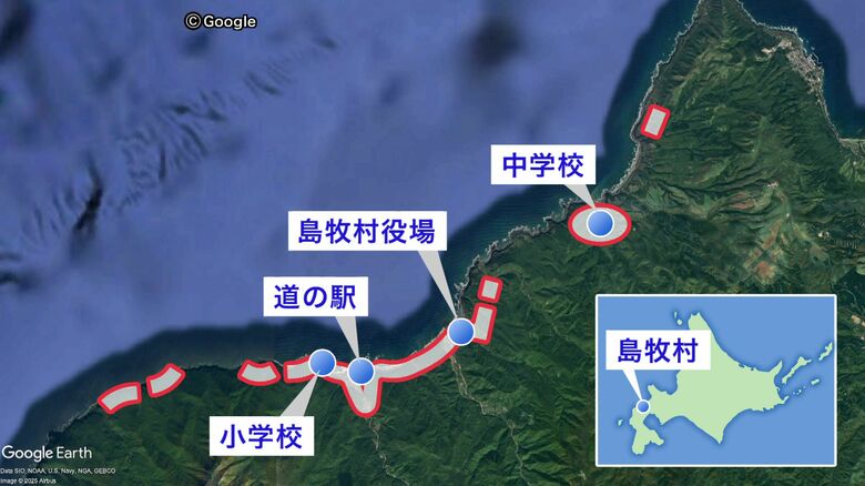 村をぐるりと囲む電気柵