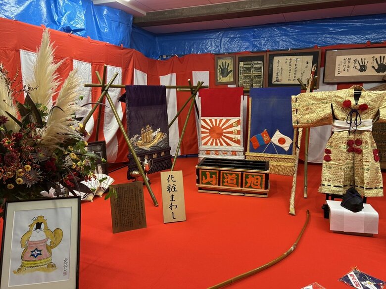 本物の化粧まわしも展示