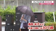 最高気温30℃予想　まるで梅雨明け…8月上旬並みの暑さ続く　炎天下に外出避けるなど熱中症対策を