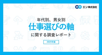 年代別、男女別「仕事選びの軸」調査。求職者の4人に1人が”物価上昇”により「仕事選びの軸を見直した」と回答。“AIの普及”も、1割の求職者の軸に影響。