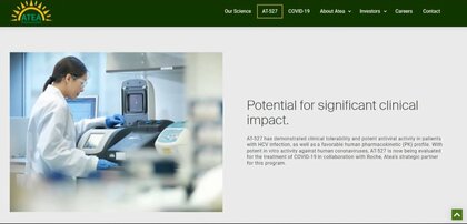 米「アテア」社開発中の新型コロナ飲み薬 有効性確認できず