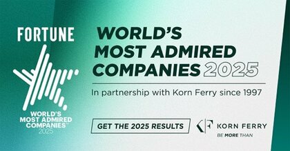 コーン・フェリーとFORTUNE誌『世界で最も賞賛される企業 2025』を発表