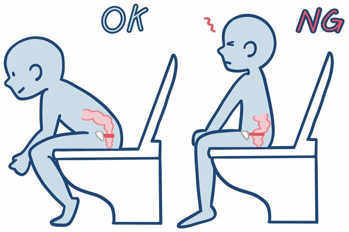 トイレの姿勢（画像はイメージ）
