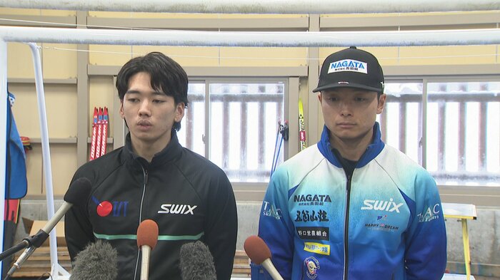 山崎選手（左）と廣瀬選手（右）