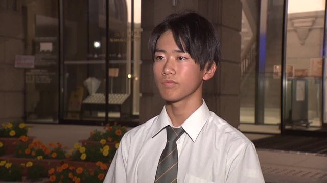 会津若松市立第一中学校3年の満田凰雅さん