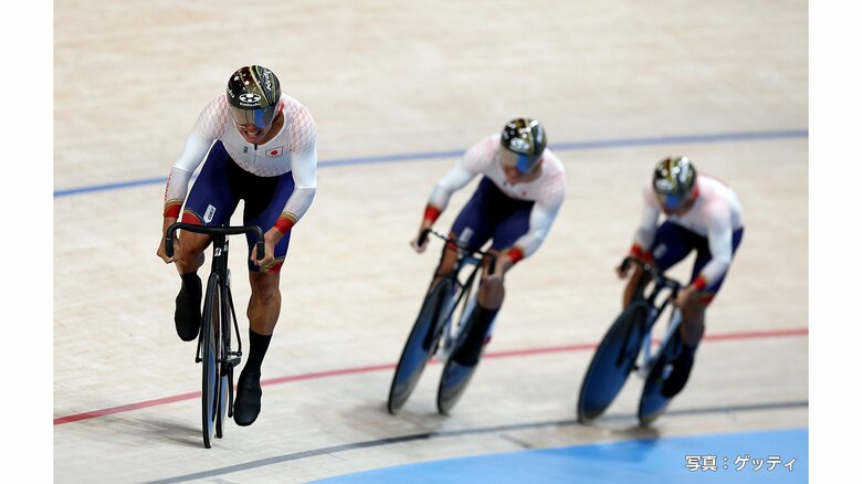 パリ五輪　自転車・トラック　男子チームスプリント予選　日本新で4位　1回戦進出｜FNNプライムオンライン