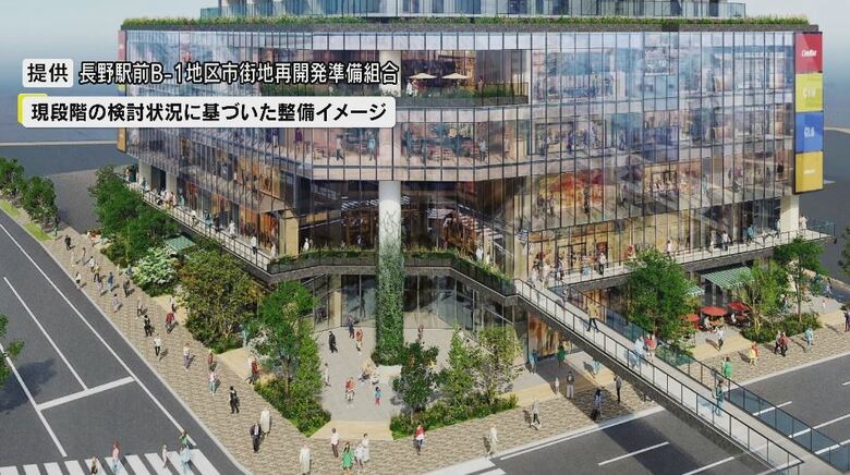 長野駅前の大規模再開発計画　総事業費は約186億円　52億円の公金投入も検討　「飲食店」「娯楽施設」など望む声｜FNNプライムオンライン