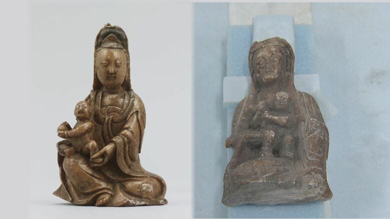 奈良・町家の屋根裏から“謎の石像”…「マリア観音」の可能性　ルーツは長崎に？背景に知られざる“関西追放”キリシタンの歴史｜FNNプライムオンライン